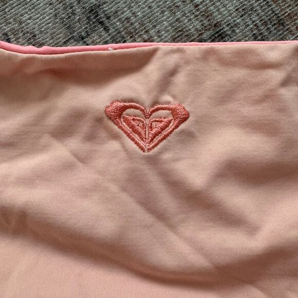 Roxy Reversible Beach Classic Hipster Bikini Bottom Coral Pink Double Strap Med - Picture 4 of 5